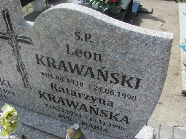 Leon Krawański 1930 Iłowa - Grobonet - Wyszukiwarka osób pochowanych